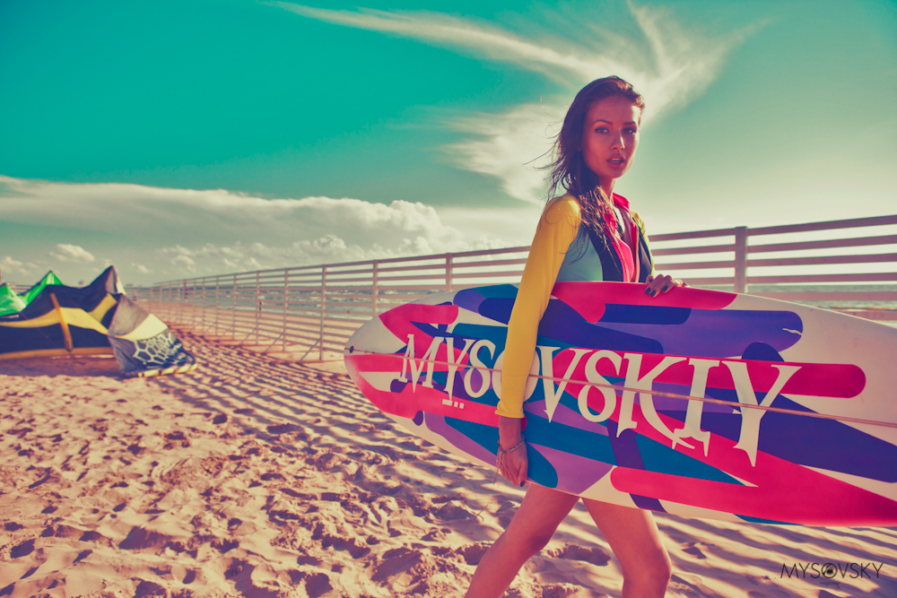 Оh girl Arina surfing Summer 2012